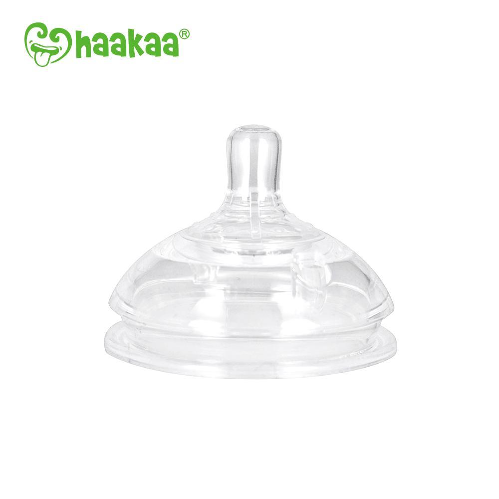 Haakaa: Generation 3 Silicone Bottle Anti-Colic Nipple - Medium (2 Pack) image