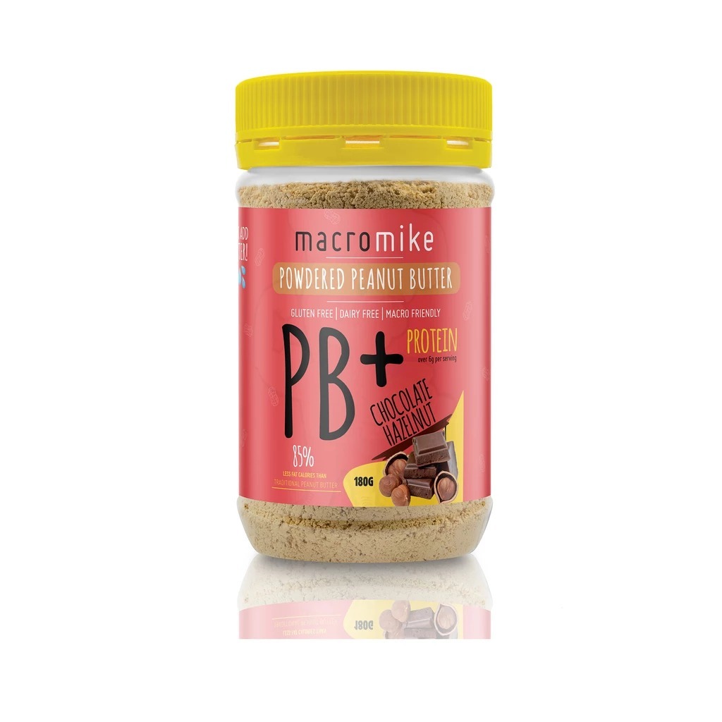 Macro Mike PB+ Powdered Peanut Butter - Choc Hazelnut (180g) image