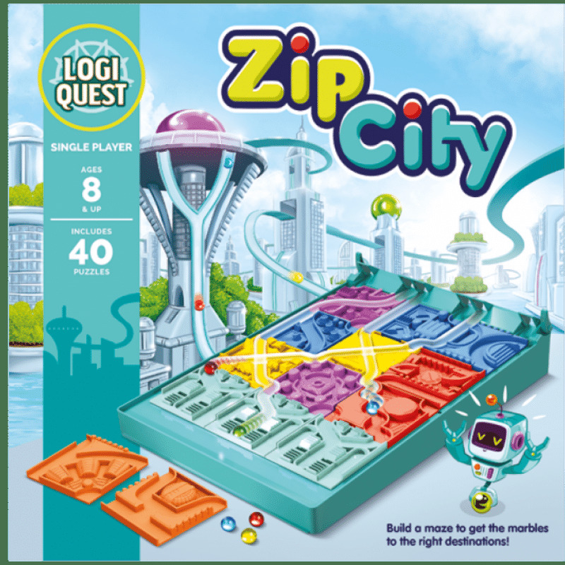 Logiquest Zip City Board Game at Mighty Ape NZ