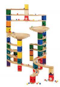 Quadrilla Wood Marble Run - Twist Core Set 206pc image