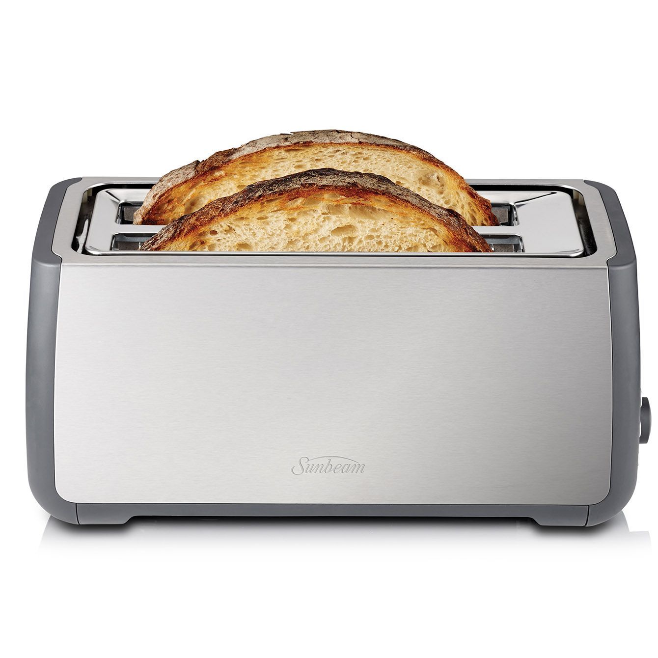 Buy Sunbeam Long Slot 4 Slice Toaster Grey at Mighty Ape NZ