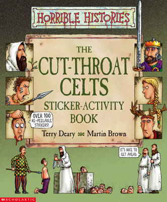 Cut-throat Celts Sticker-Activity Book by Terry Deary image
