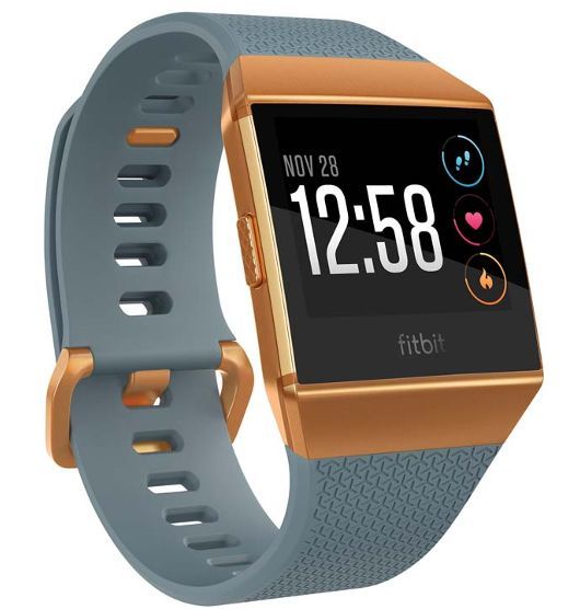 Fitbit Ionic Smart Fitness Watch Blue and Burnt Orange image