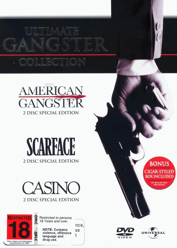 Ultimate Gangster Collection (American Gangster / Scarface / Casino) (6 Disc Box Set) on DVD image