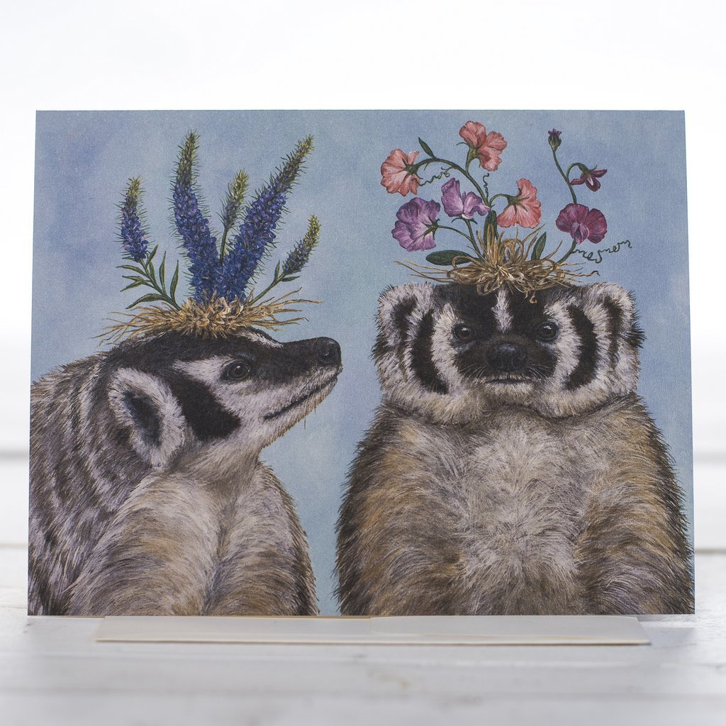 Hester & Cook: Thank You Badger Sisters - Greeting Card image