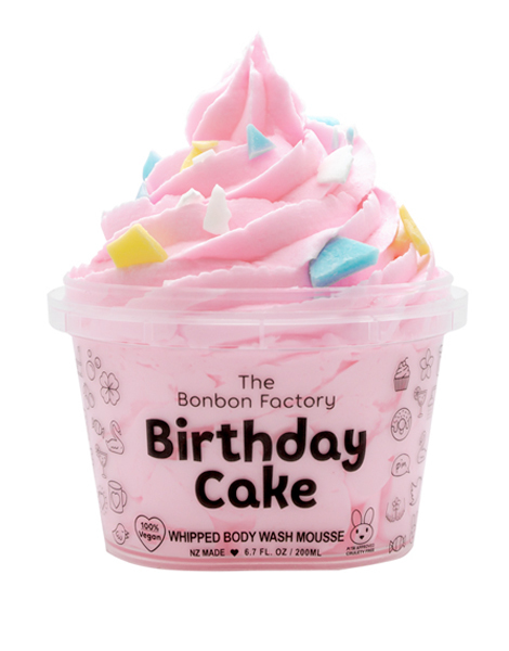 The Bonbon Factory: Body Wash - Birthday Cake (200g)