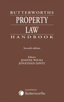 Butterworths Property Law Handbook on Paperback by Jonathan Davey