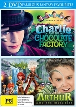 Charlie And The Chocolate Factory / Arthur And The Invisibles (2 Disc Set) on DVD Charlie And The Chocolate Factory / Arthur And The Invisibles (2 Disc Set) on DVD