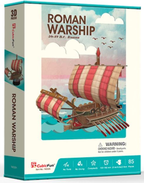 Cubic Fun: Roman Warship - 85 Piece 3D Puzzle image