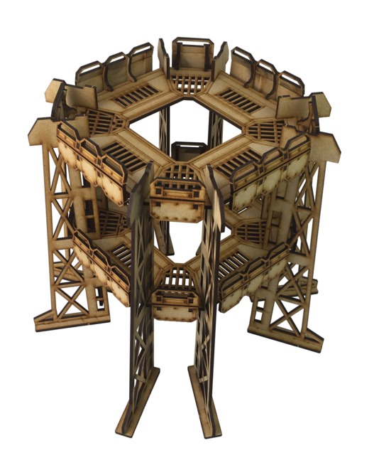TTCombat: Tabletop Scenics - Sector 1 Octagon Platform (Large) image