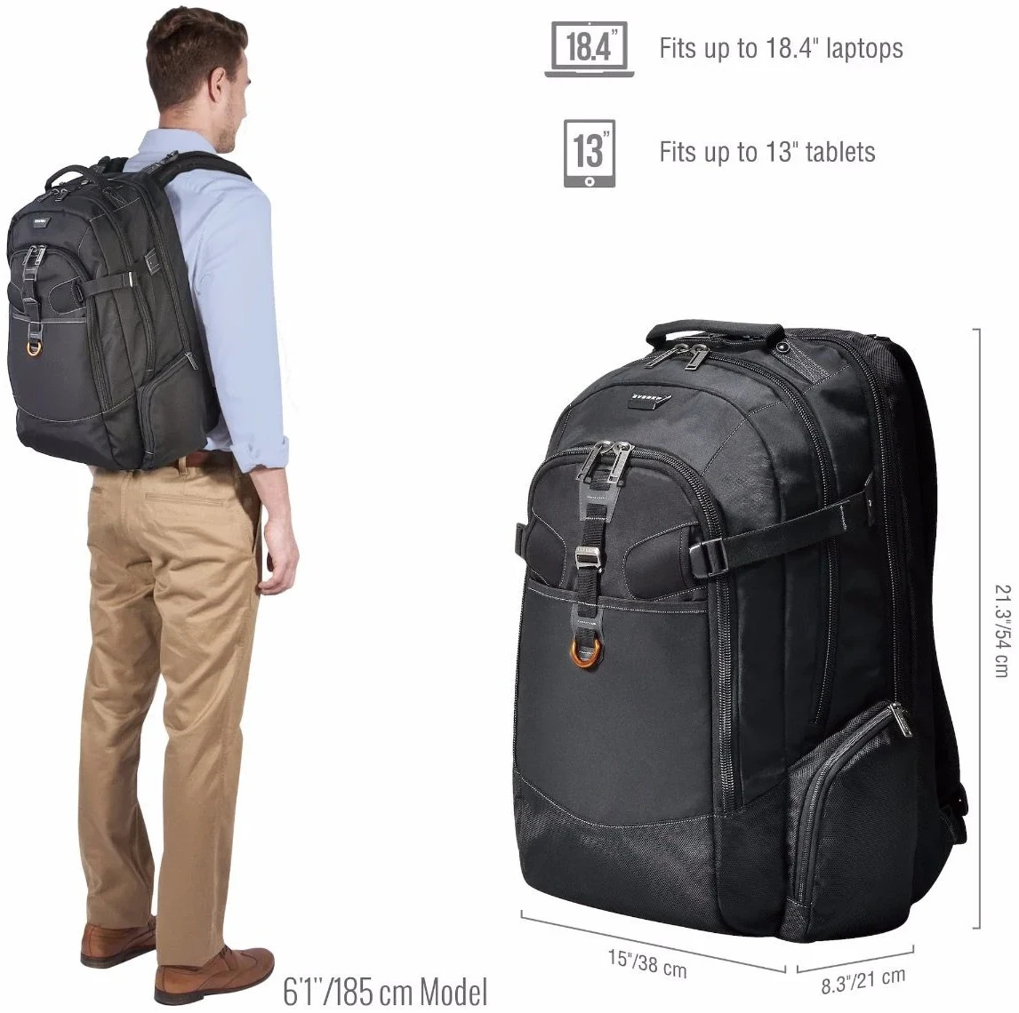 18.4" EVERKI Titan Laptop Backpack at Mighty Ape NZ