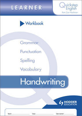 Quickstep English Workbook Handwriting Learner Stage by Sue Hackman image