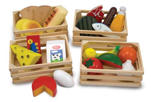 Melissa & Doug: Food Groups - Wooden Roleplay Set