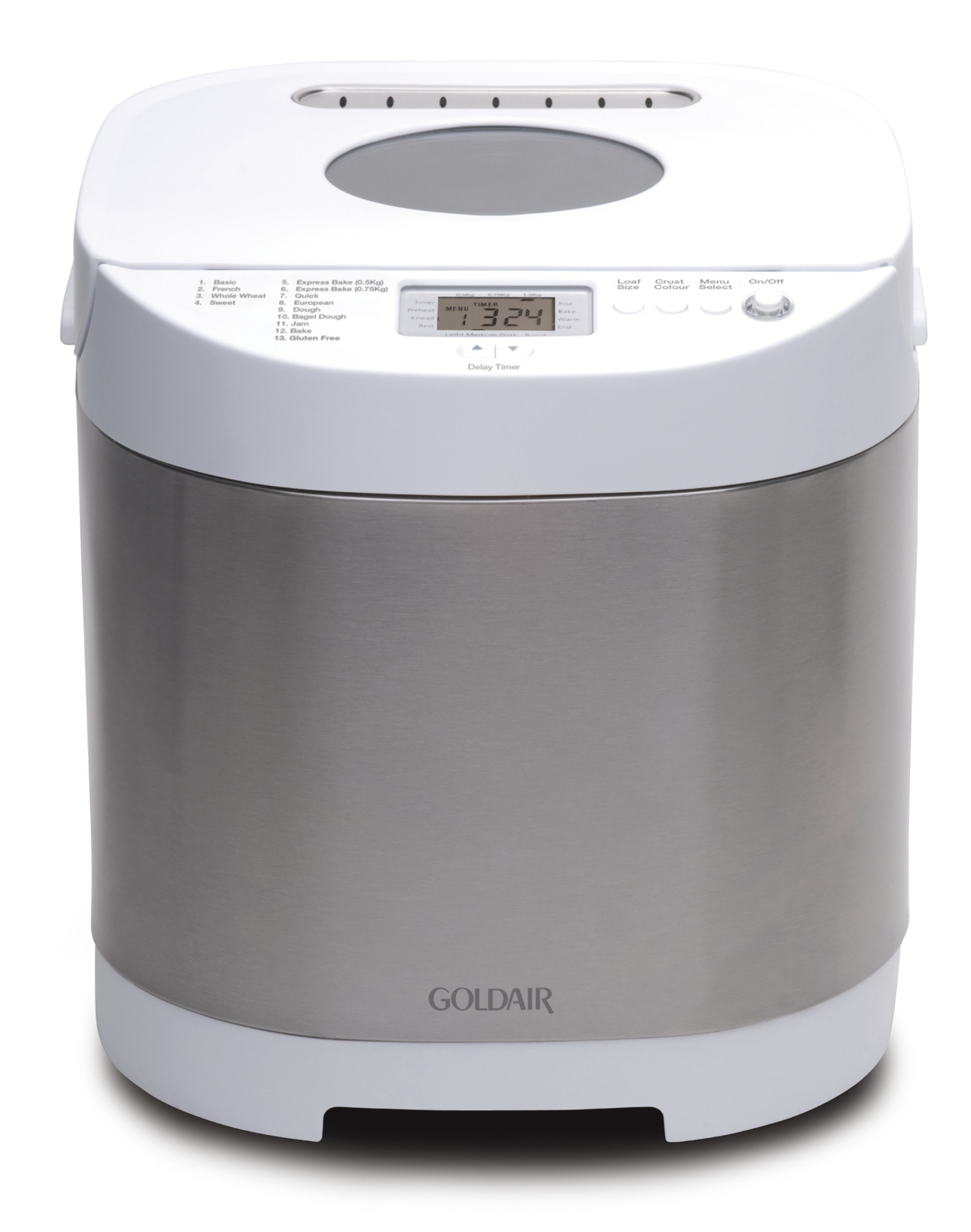 Goldair Breadmaker Stainless Steel at Mighty Ape NZ