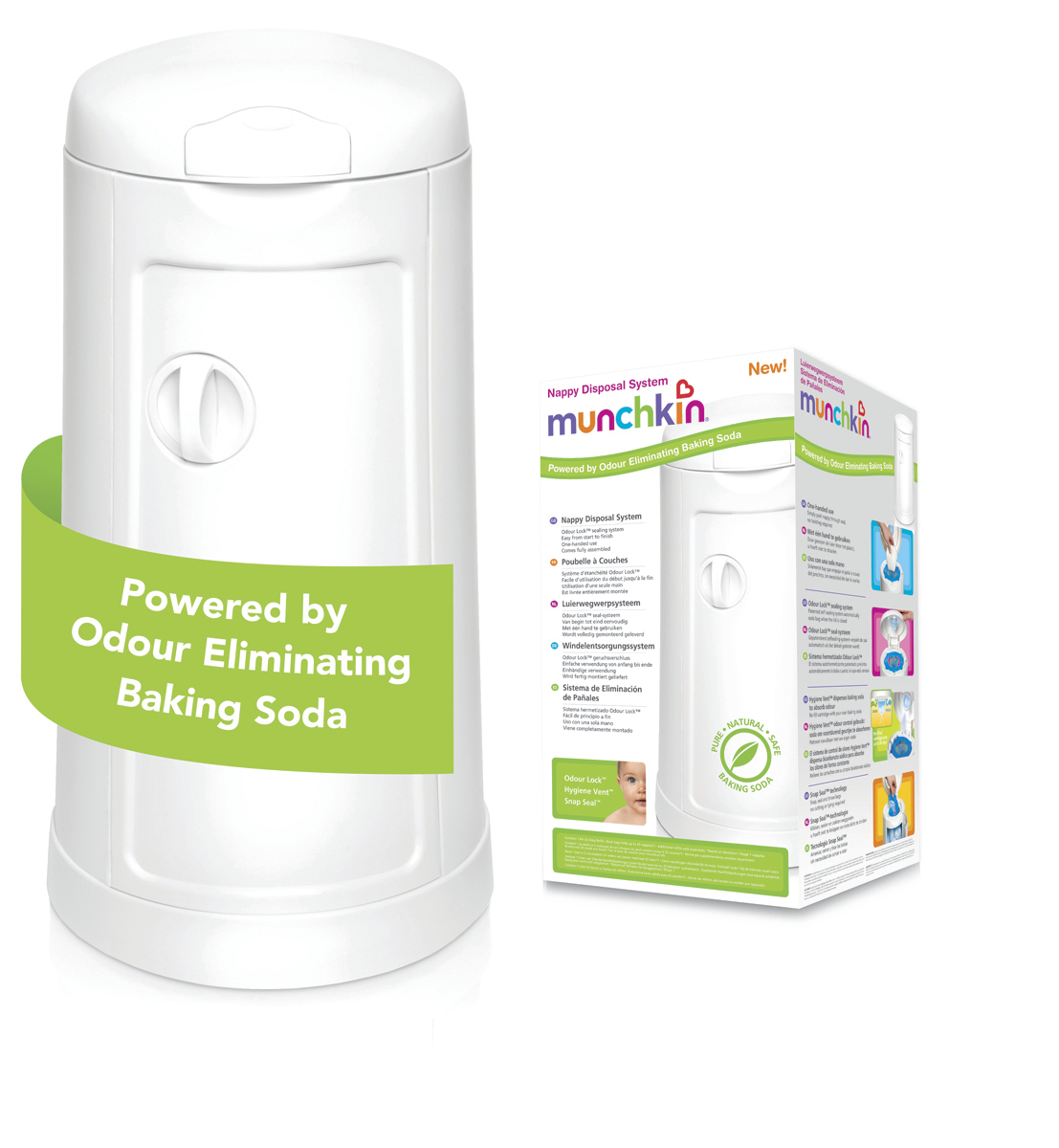 Buy Munchkin Nappy Disposal System Bin at Mighty Ape NZ