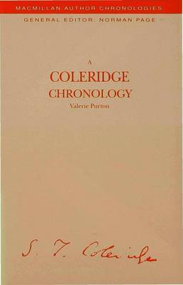 A Coleridge Chronology image