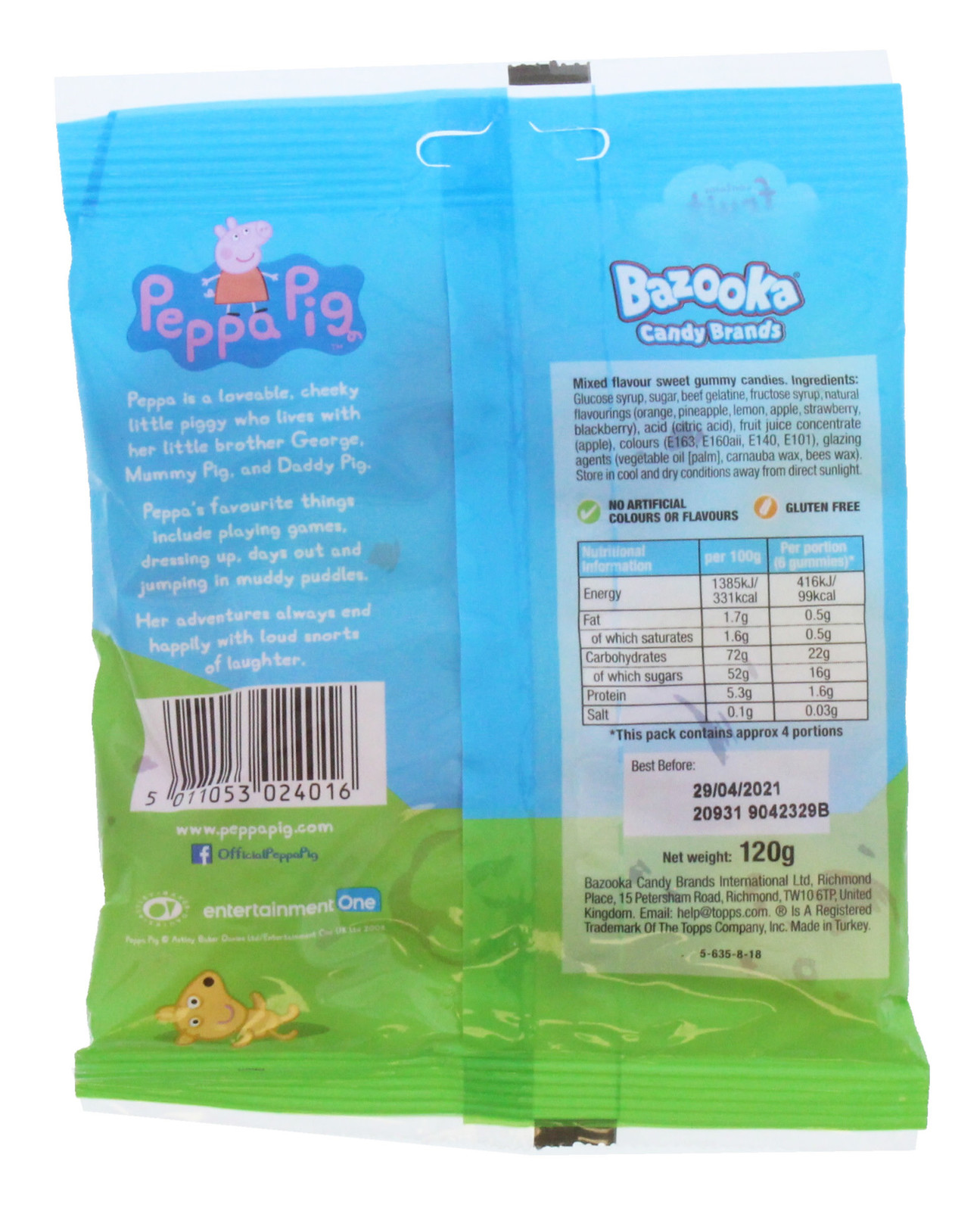 Peppa Pig Fruity Gummies 120g (12 Pack) at Mighty Ape NZ