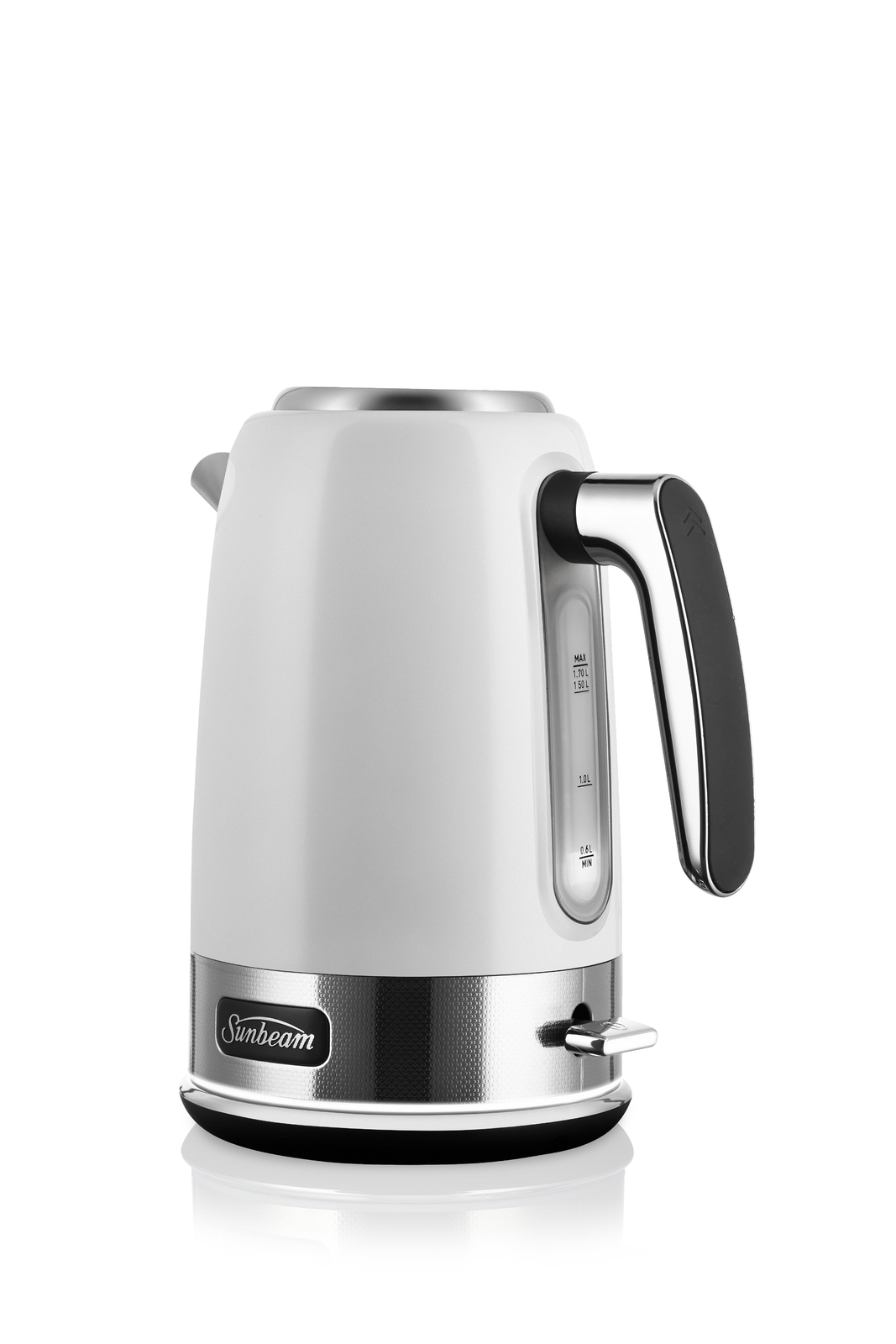 Buy Sunbeam New York Collection Jug Kettle White Silver at Mighty Ape NZ