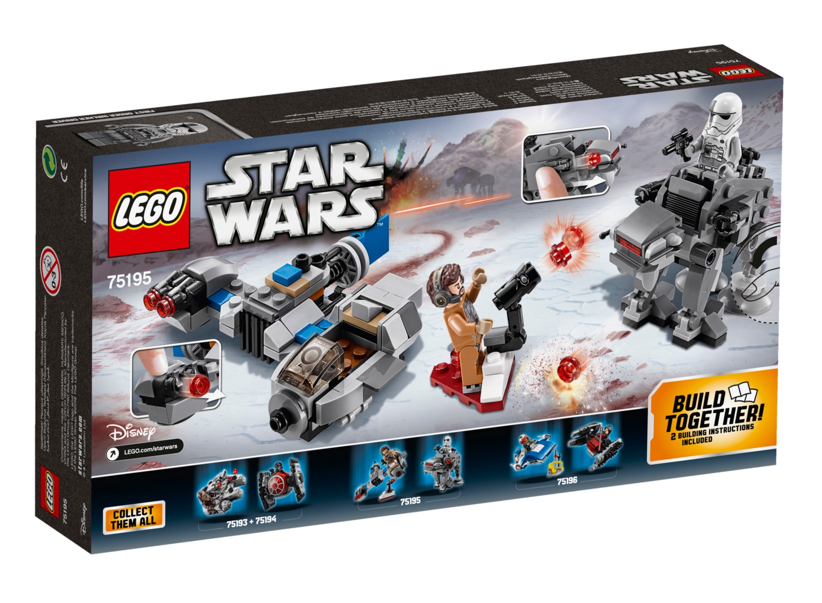 LEGO Star Wars: Ski Speeder vs. First Order Walker - Microfighters Set (75195)