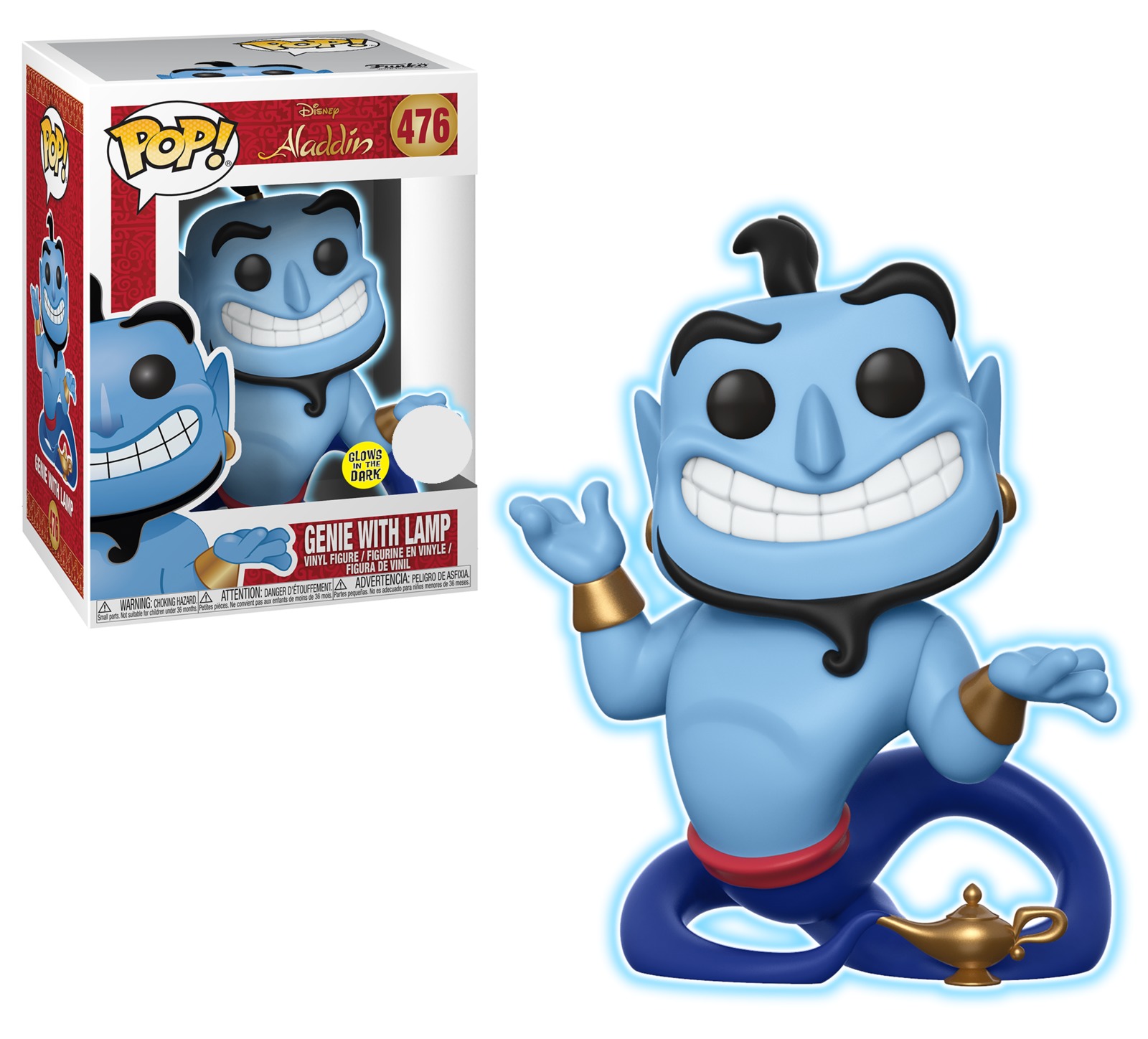 Aladdin - Genie with Lamp (Glow) Pop! Vinyl Figure image