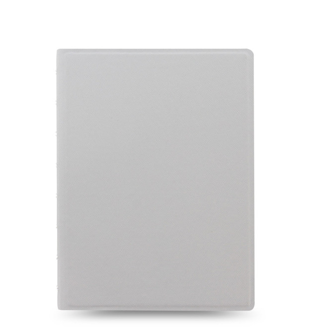 Filofax – A5 Saffiano Notebook – Grey/Fluoro Yellow