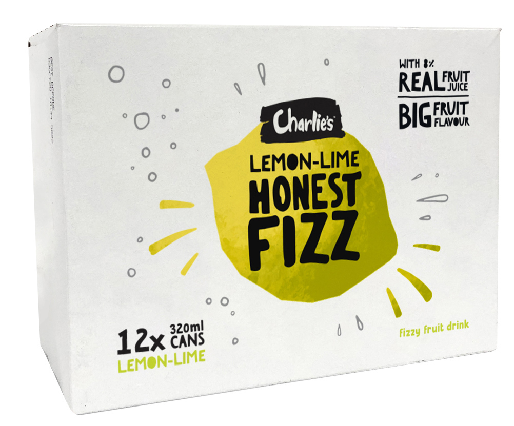 Charlie's Honest Fizz - Lemon Lime 320ml (12 Pack) image