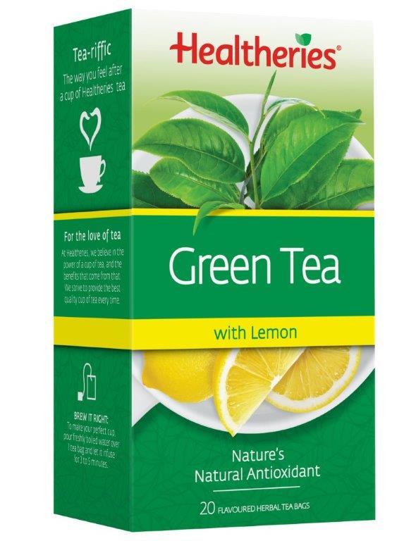 Healtheries Green Tea with Lemon (Pack of 20) image