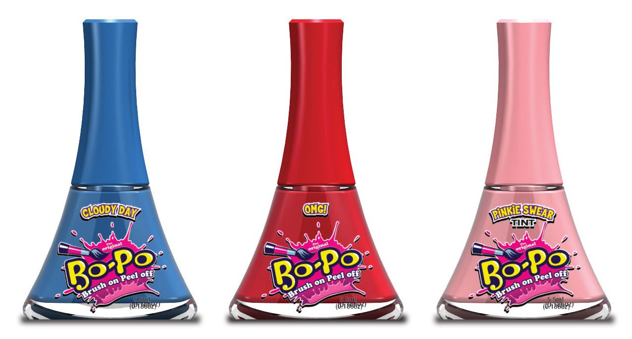 Bo-Po Peel-Off Nail Colour - Mylar 3 Pack image