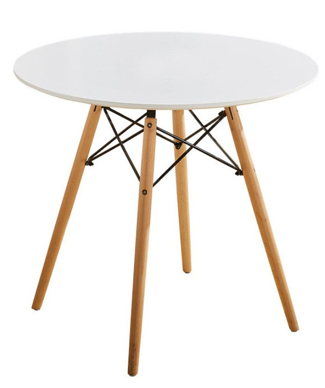 Fraser Country Elegant Round Dining Table - White image