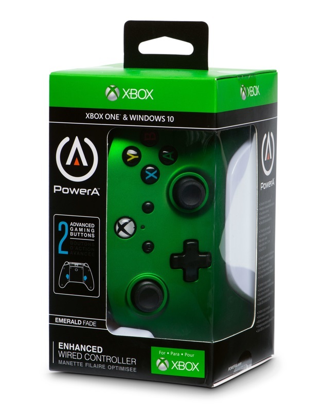 Xbox One Enhanced Wired Controller - Emerald Fade image