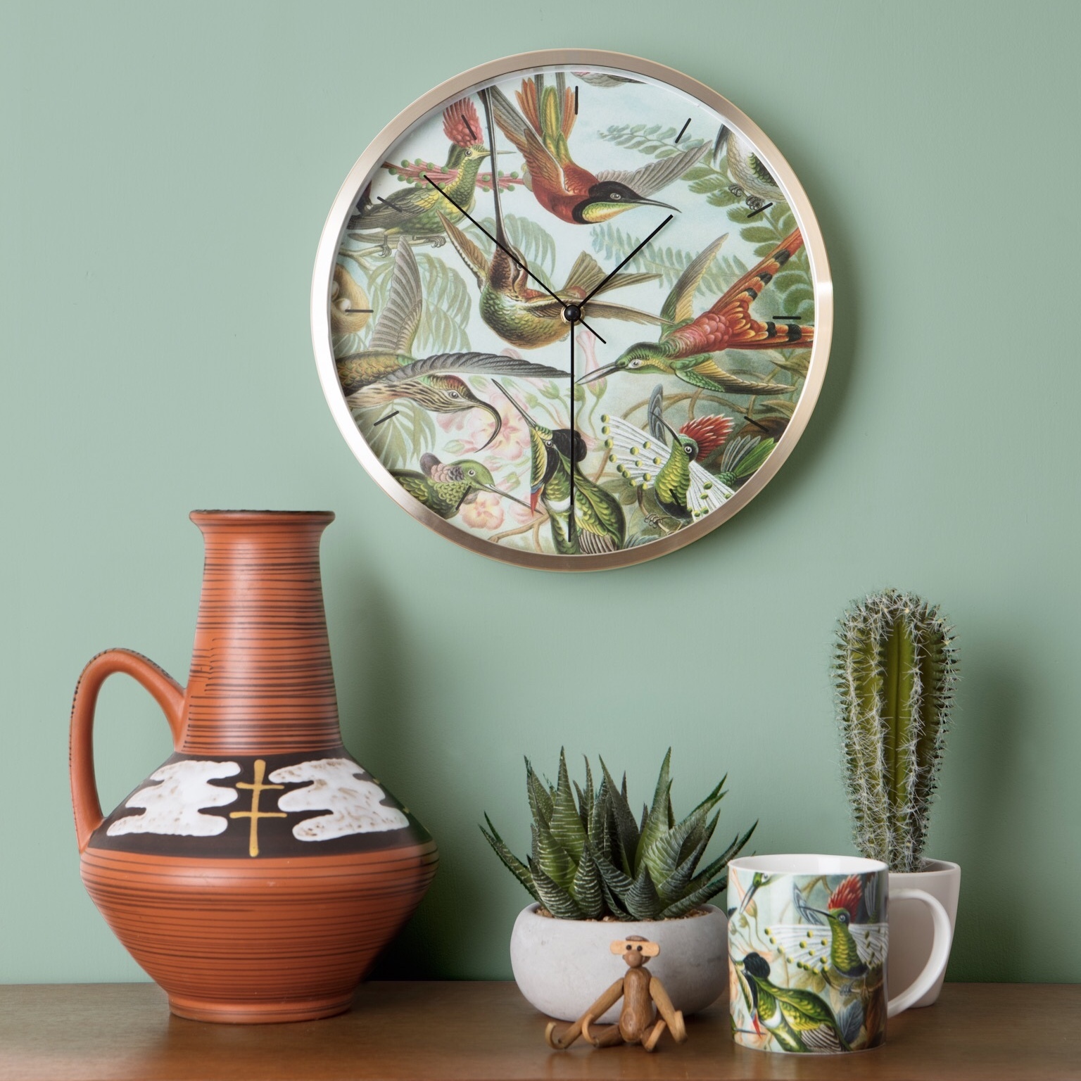 Hummingbirds Wall Clock at Mighty Ape NZ
