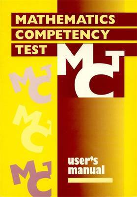 Mathematics Competency Test Manual by Philip E. Vernon image