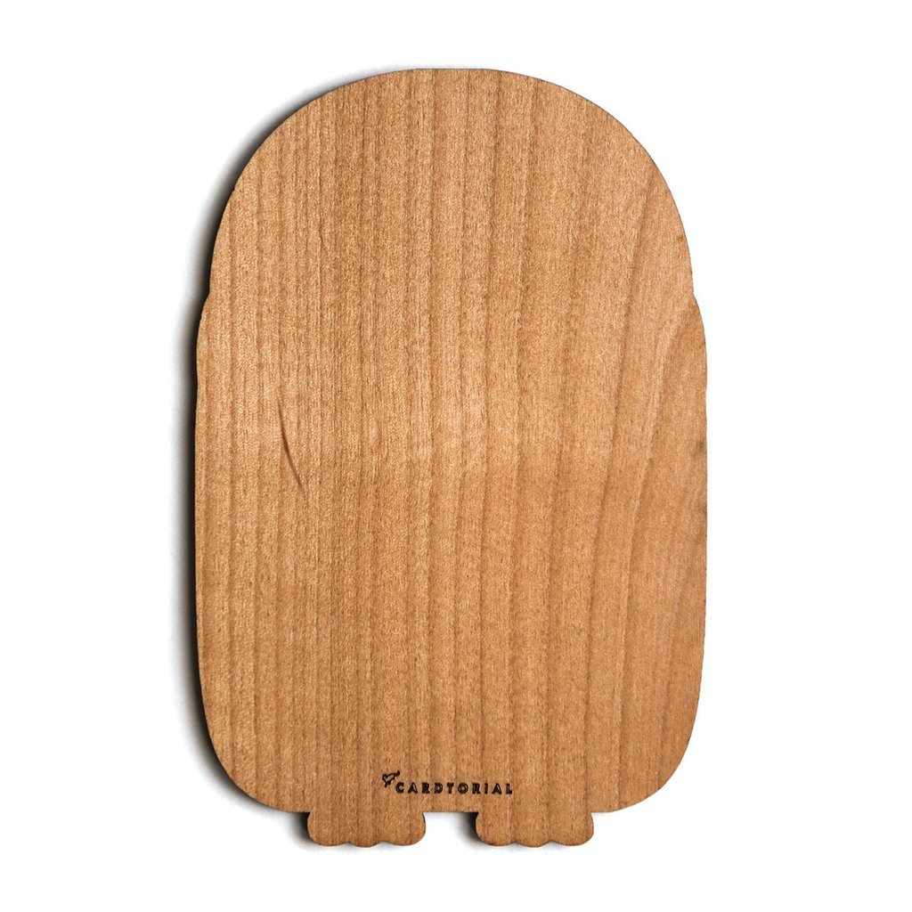 Cardtorial Wooden Card - Baby Penguin image