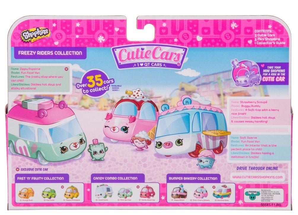 Shopkins: Cutie Cars 3-Pack - Freezy Riders image