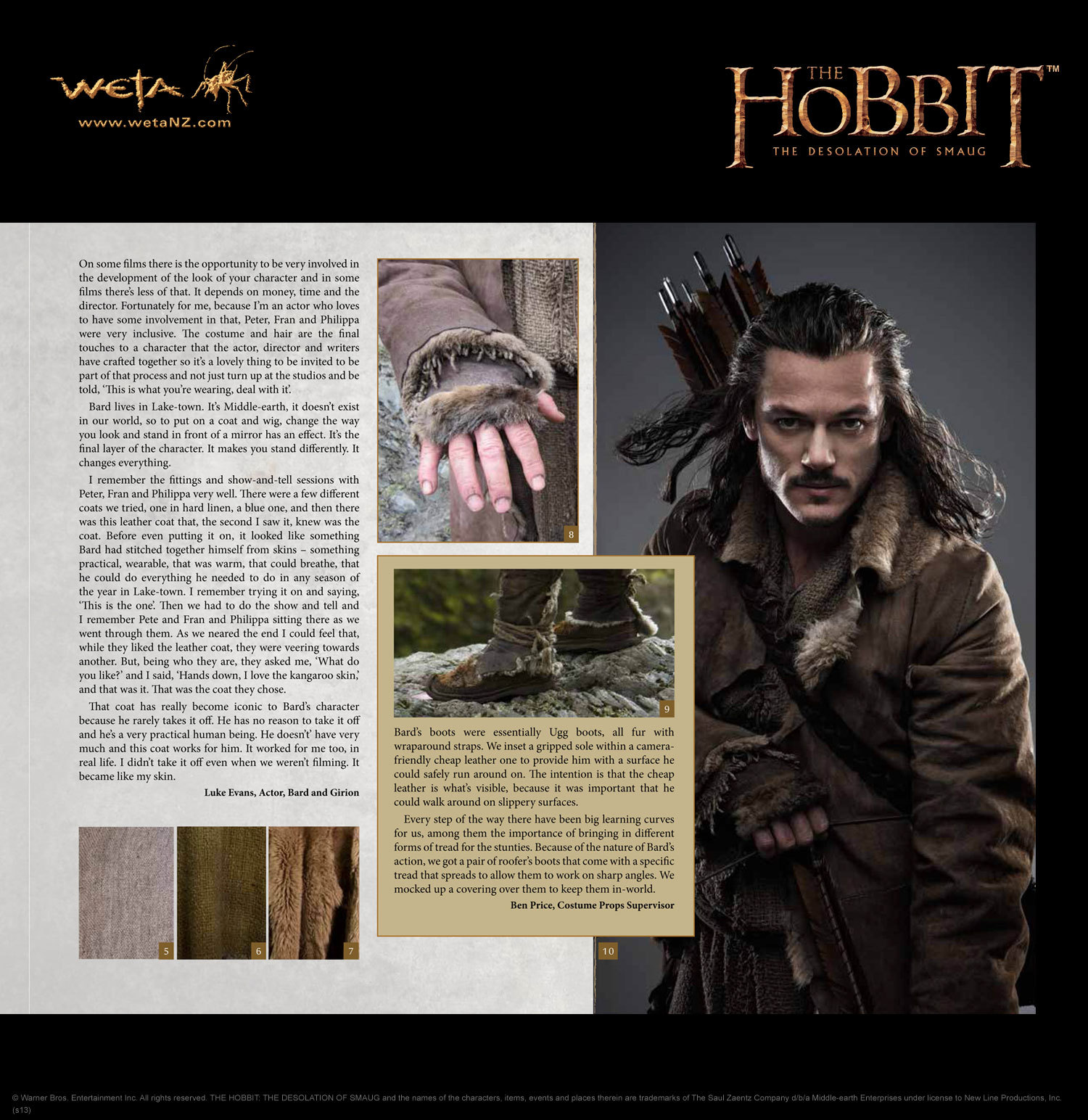 The Hobbit Desolation of Smaug Chronicles: Cloaks & Daggers on Hardback by Weta