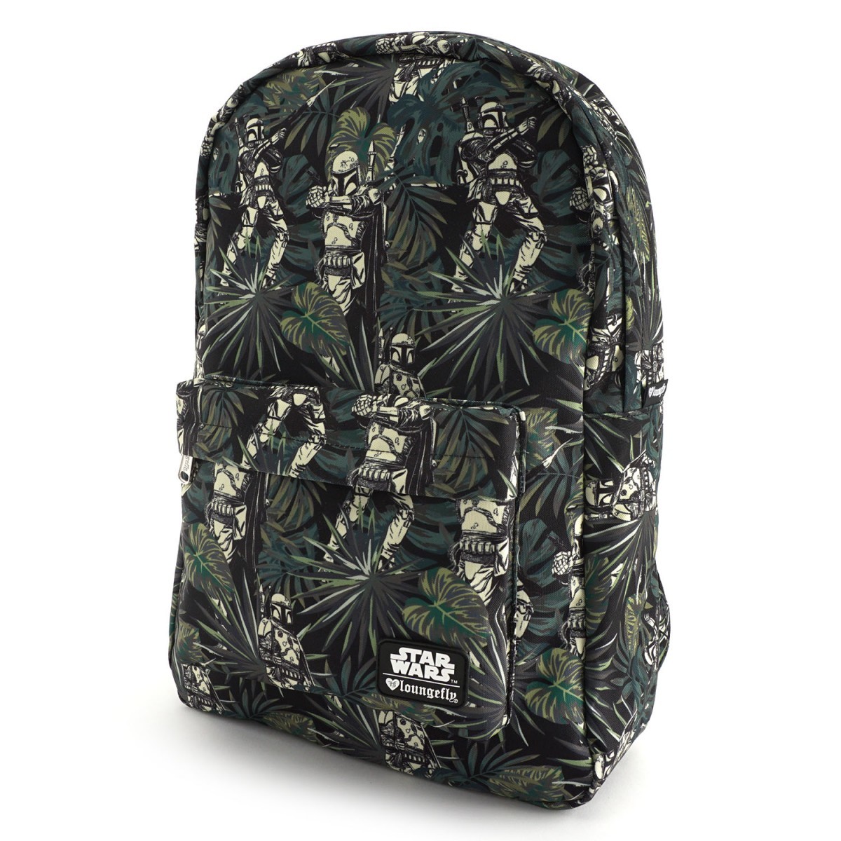 Loungefly Star Wars Boba Fett Leaves Print Backpack image