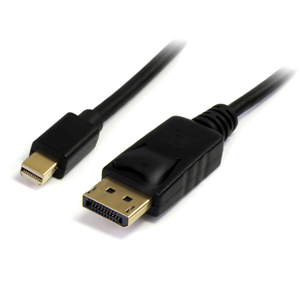 StarTech: Mini DisplayPort to DisplayPort 1.2 Adapter Cable M/M - DisplayPort 4k - Black (1m) image