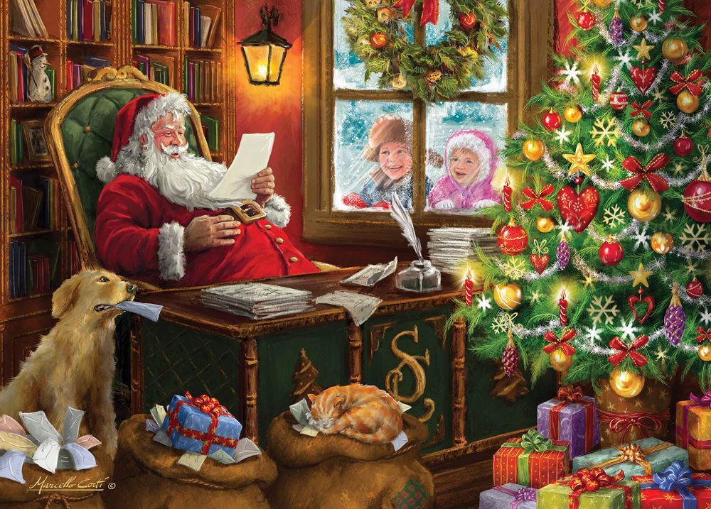 Van Haasteren: Christmas Times Santa's Mail - 1000 Piece Puzzle image