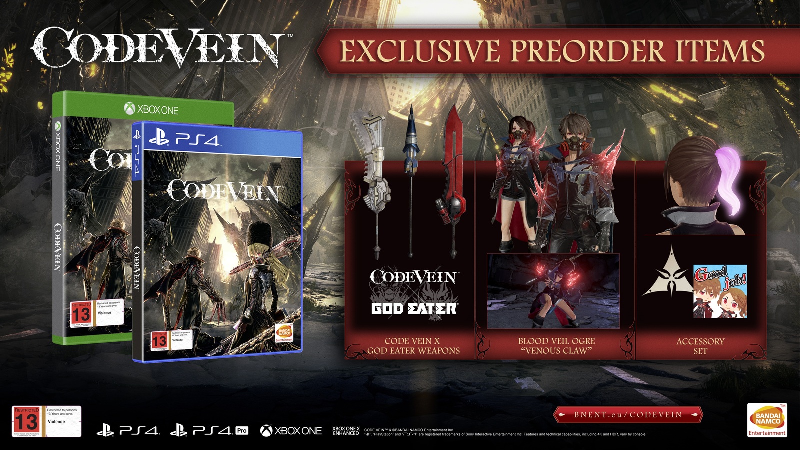 Code Vein for Xbox One image