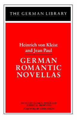 German Romantic Novellas by Heinrich Von Kleist image