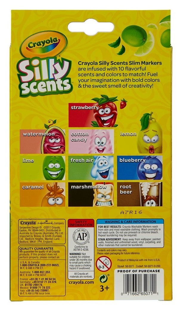 Crayola: Silly Scents - Slim Markers (10-Pack) image