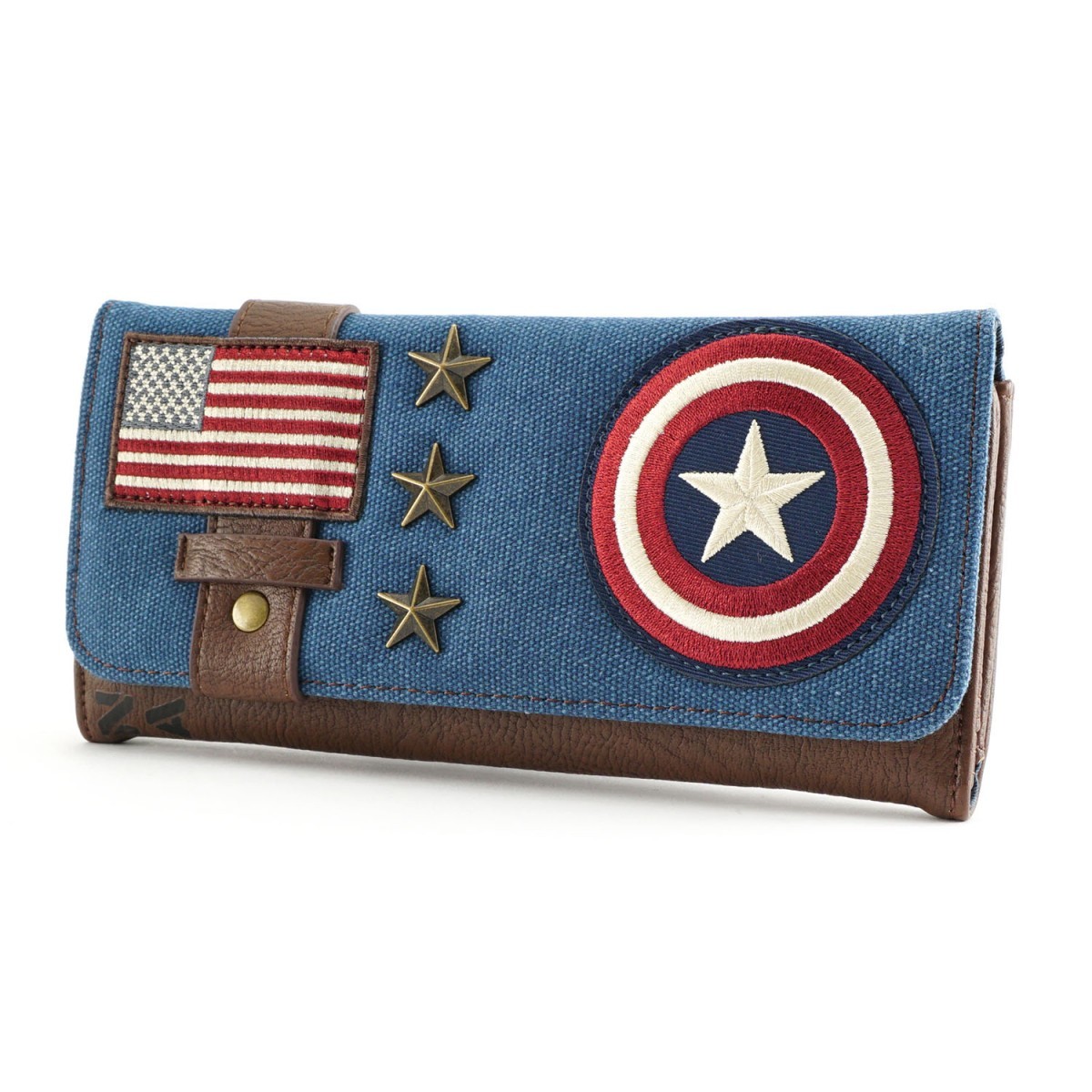 Loungefly Marvel Captain America Canvas Trifold Wallet image