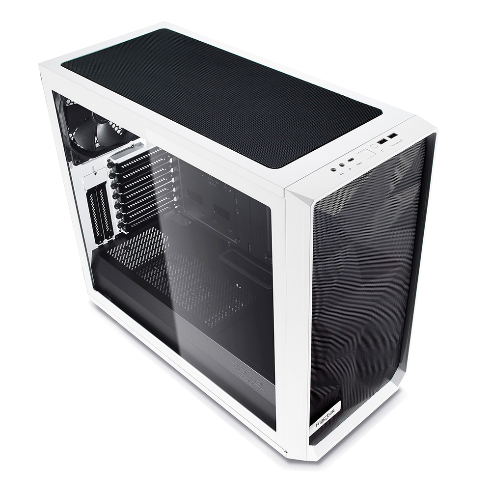 Fractal Design: Meshify S2 - White - Clear Tempered Glass