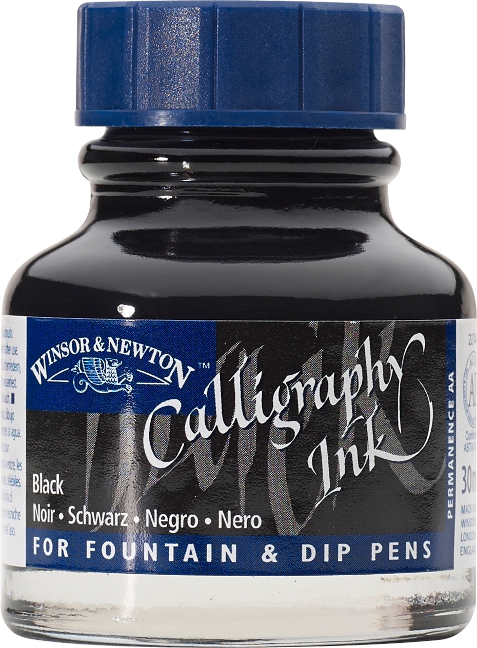 Winsor & Newton: Calligraphy Ink - Black 030 (30ml) image