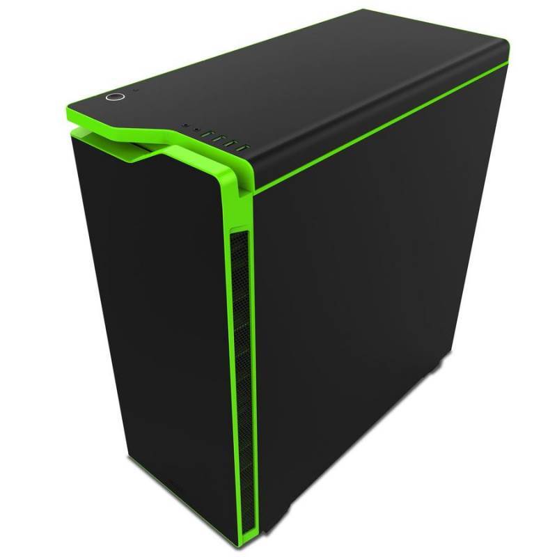 NZXT H440 Mid Tower Case 2015 Edition - Black/Green image