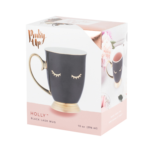 Holly Black Lash Mug