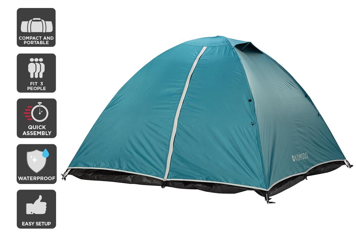 Buy Komodo Camping Tent (3 Person) at Mighty Ape NZ