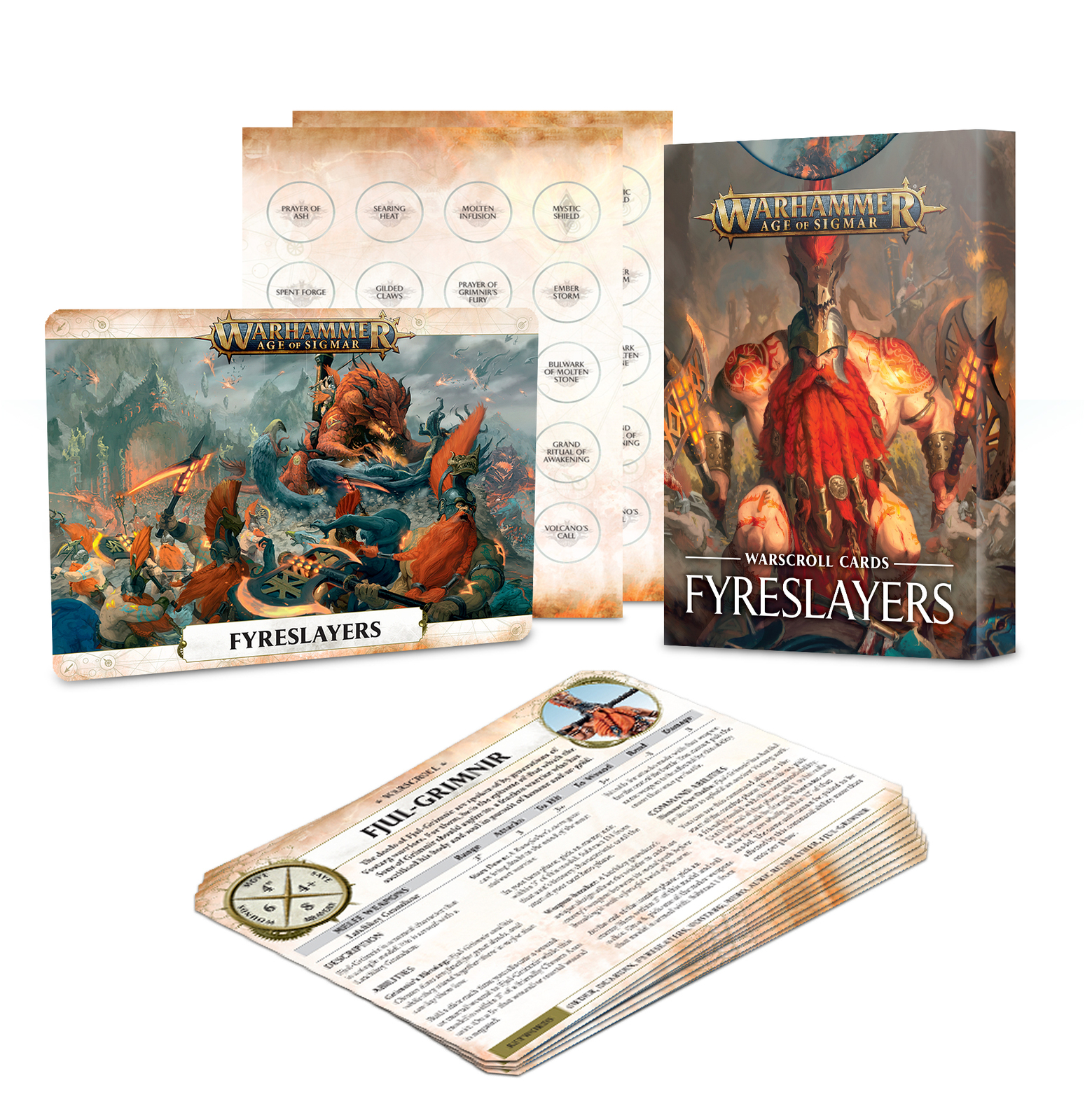 Warhammer Age of Sigmar: Warscroll Cards - Fyreslayers | at Mighty Ape ...
