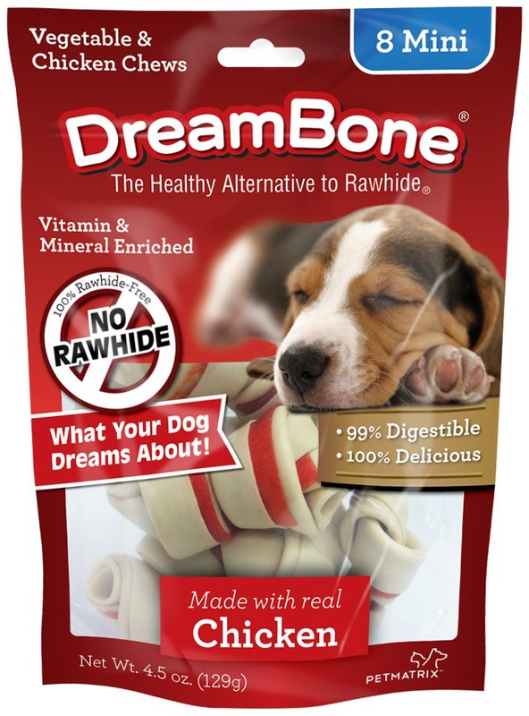 Buy Dreambone Dog Treats 8's Mini Chicken 128g at Mighty Ape NZ