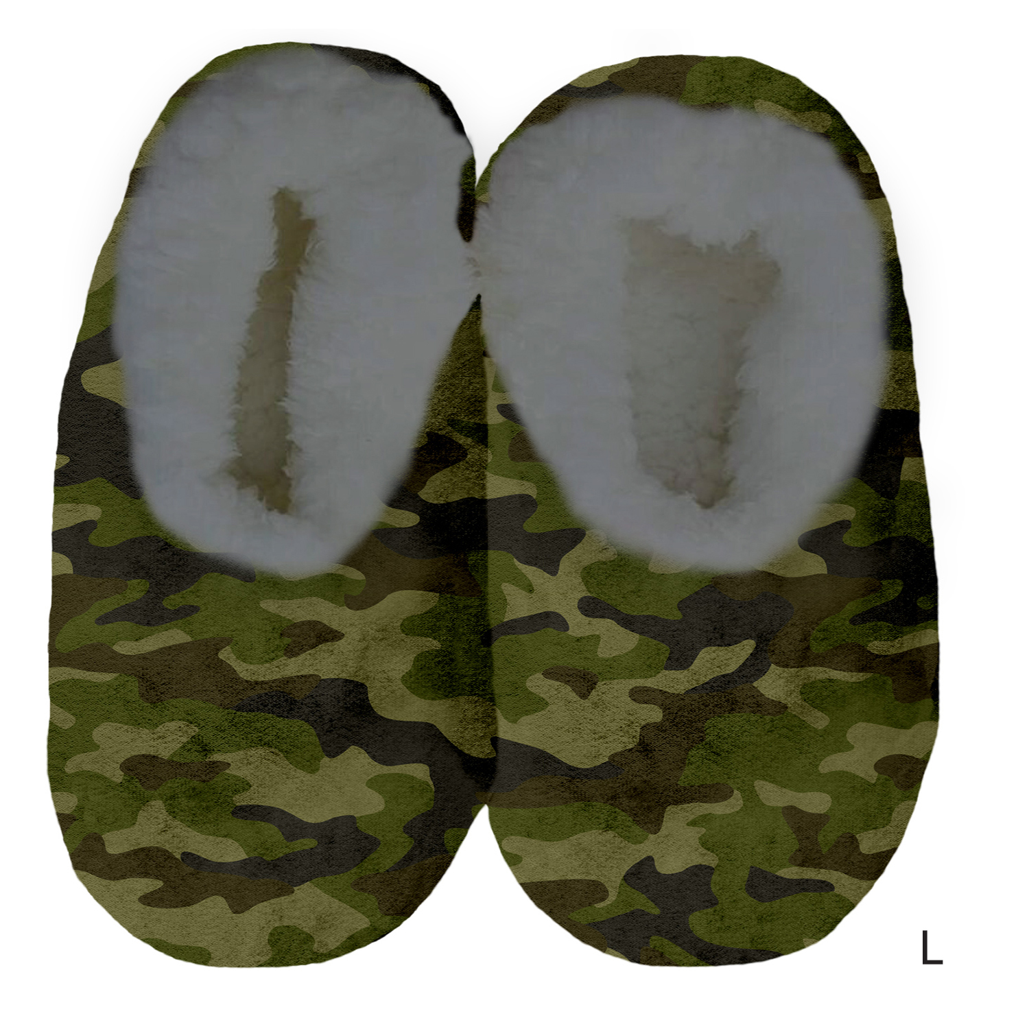Men's Velvet Slippers Green Camo (Large) Men's at Mighty Ape NZ